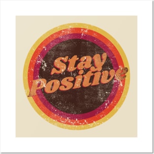 Vintage Stay Positive Posters and Art